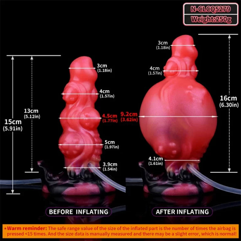 Fantasy Cock Squirting Butt Plug Monster Series