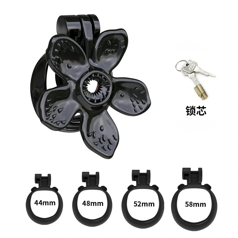 Blossom Chastity Cage – Flower Design with Adjustable Rings