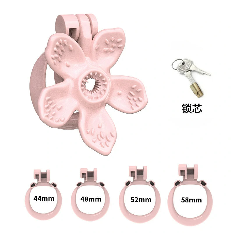 Blossom Chastity Cage – Flower Design with Adjustable Rings