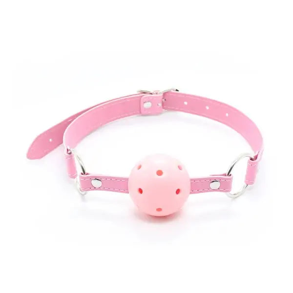 Blue Ball Gag - Adjustable Breathable Hollow Design