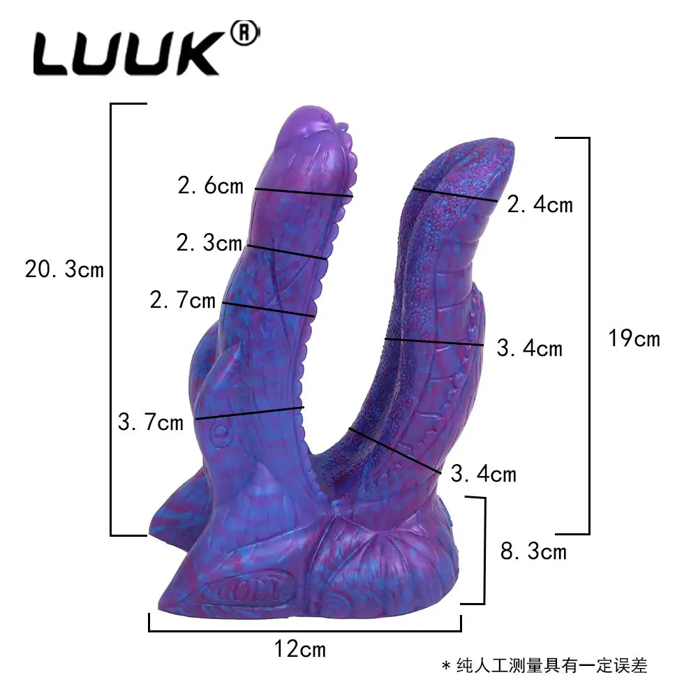 Blue Demon Anal Fantasy Double Dildo