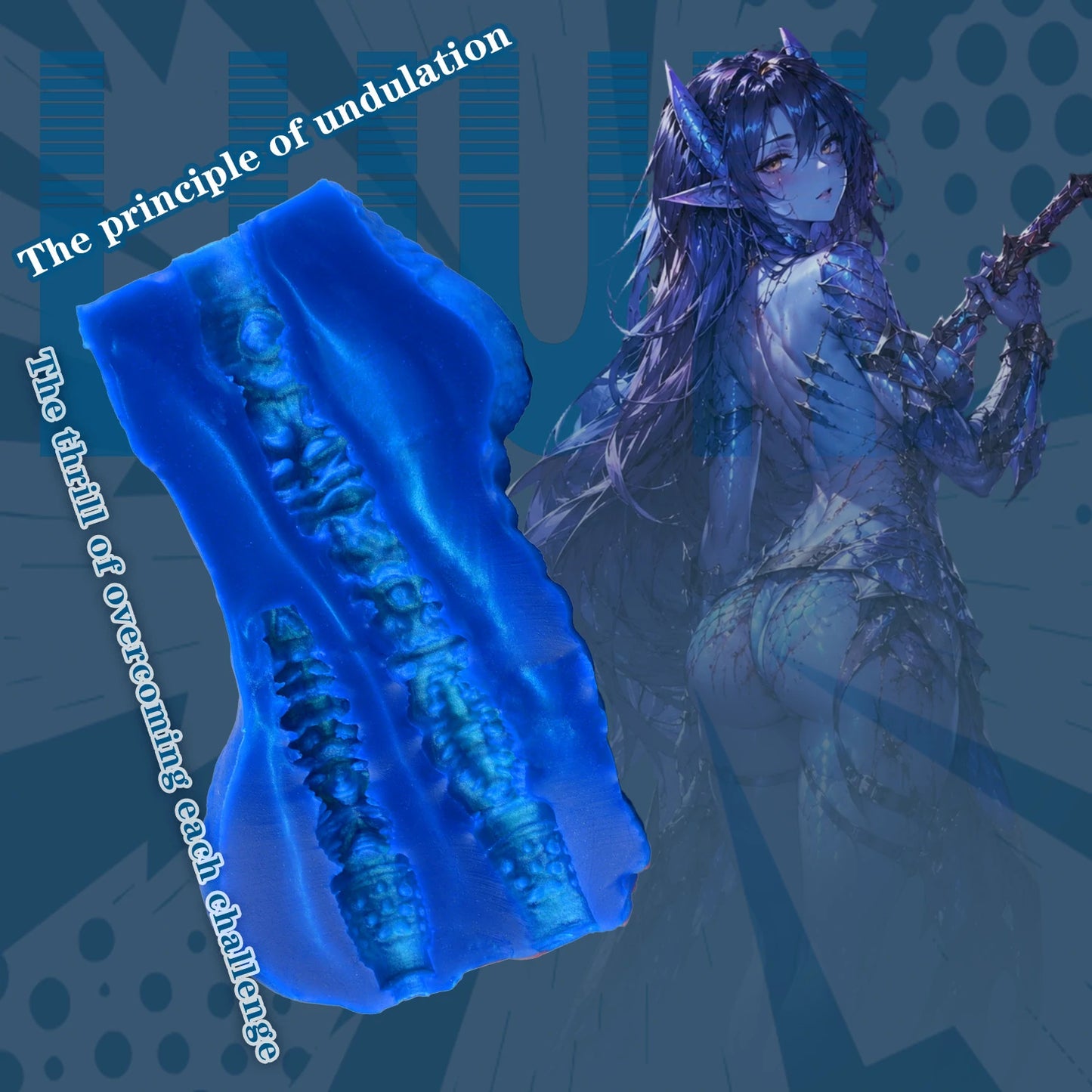 Blue Dragon Scale Anime Stroker