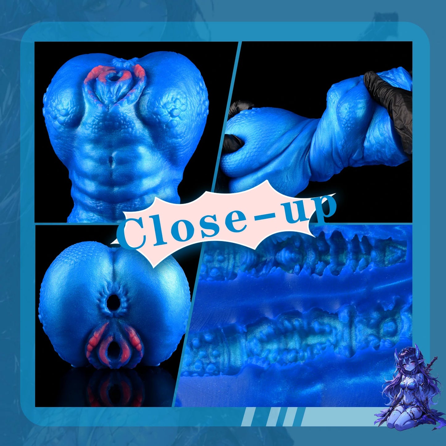 Blue Dragon Scale Anime Stroker