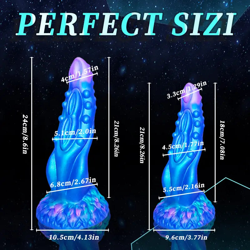 Blue Fantasy Frog Dildo 8.6 Inches