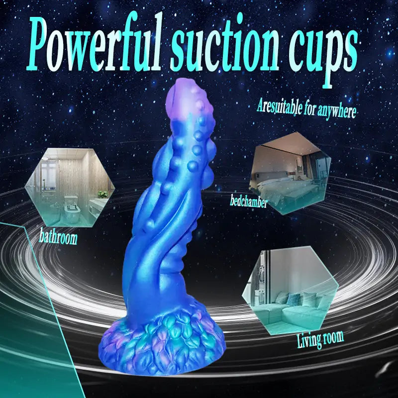 Blue Fantasy Frog Dildo 8.6 Inches