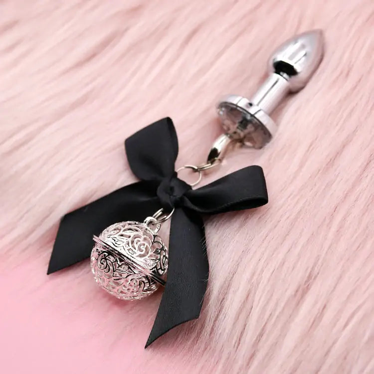 Bow Butt Plug – Stainless Bell Charm