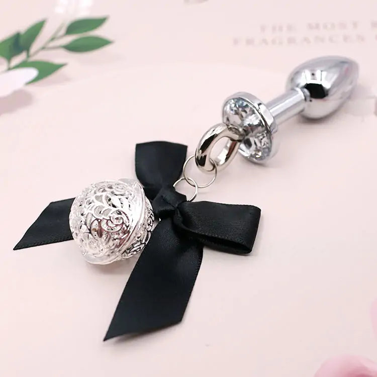 Bow Butt Plug – Stainless Bell Charm