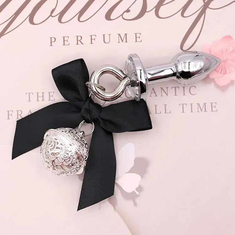 Bow Butt Plug – Stainless Bell Charm