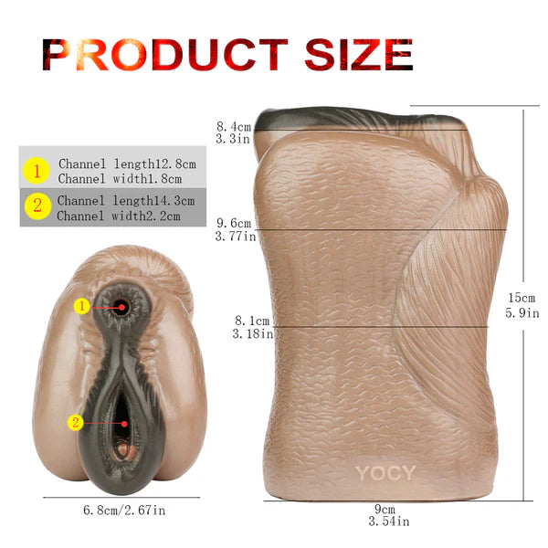 Brown Horse Animal Pussy Penis Massage Sex Toy
