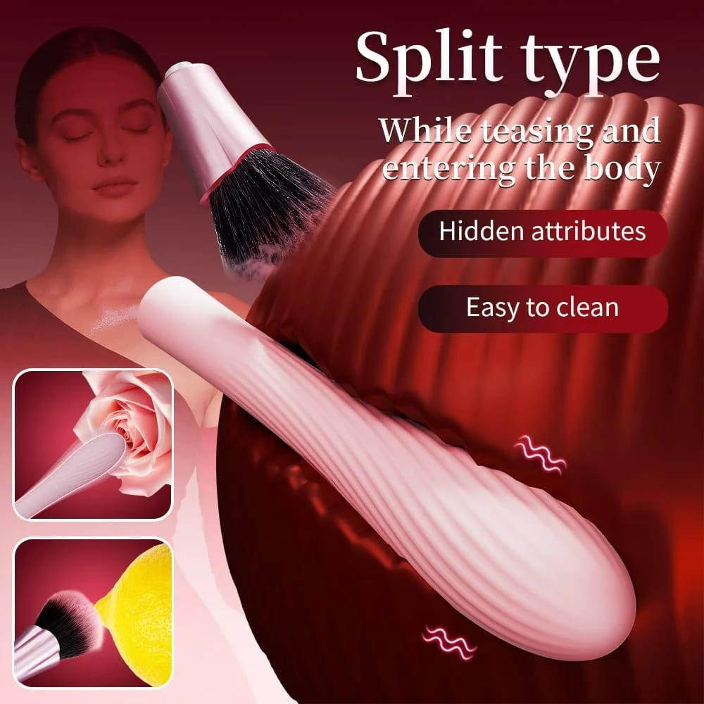 Brush - Pink Make Up Brush Massager - G-Spot Vibrator