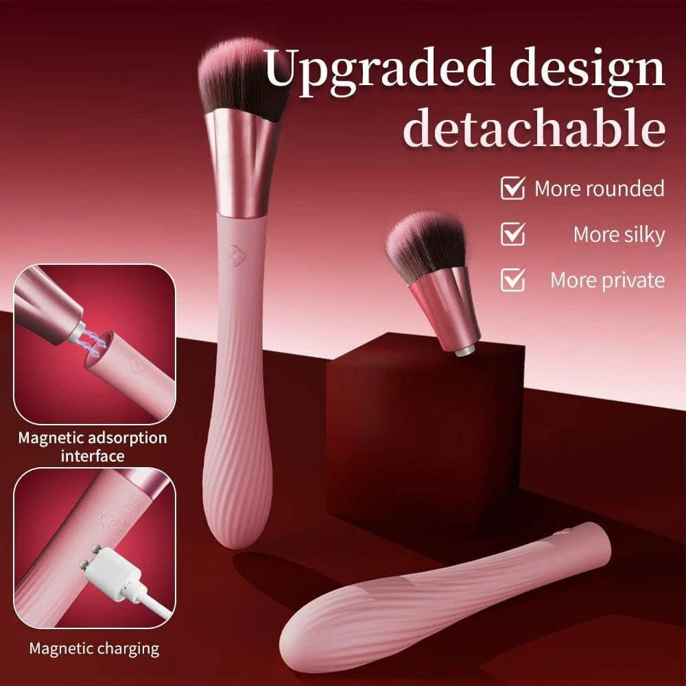 Brush - Pink Make Up Brush Massager - G-Spot Vibrator