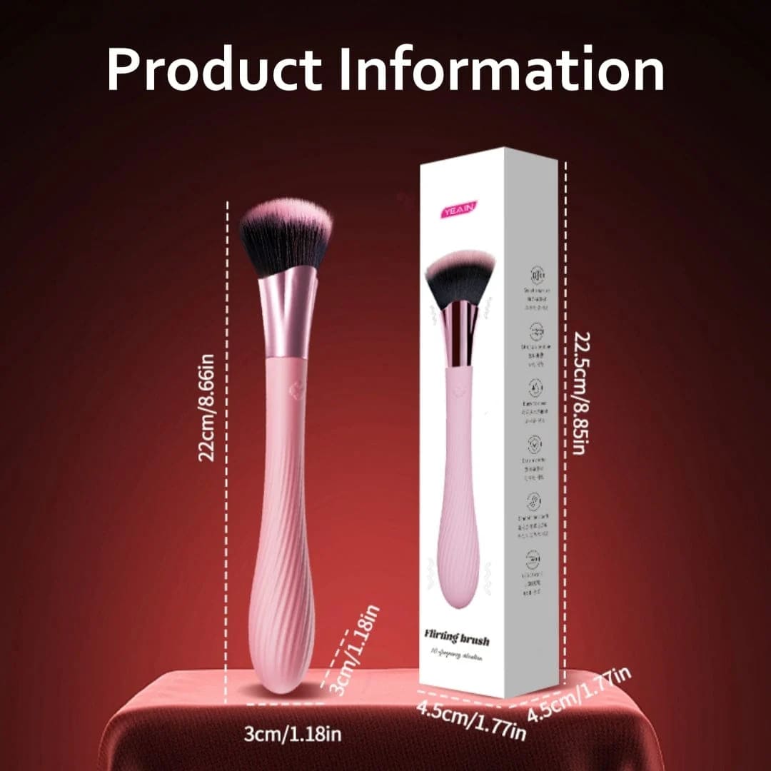 Brush - Pink Make Up Brush Massager - G-Spot Vibrator
