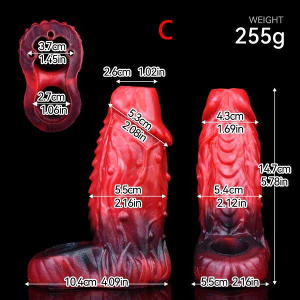 Felbound Sleeve Set – Monster Vibrating Cock Sleeve