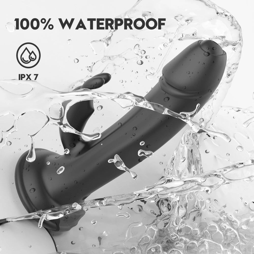 Anesidora Suction Cup Dildo With Rabbit Ear