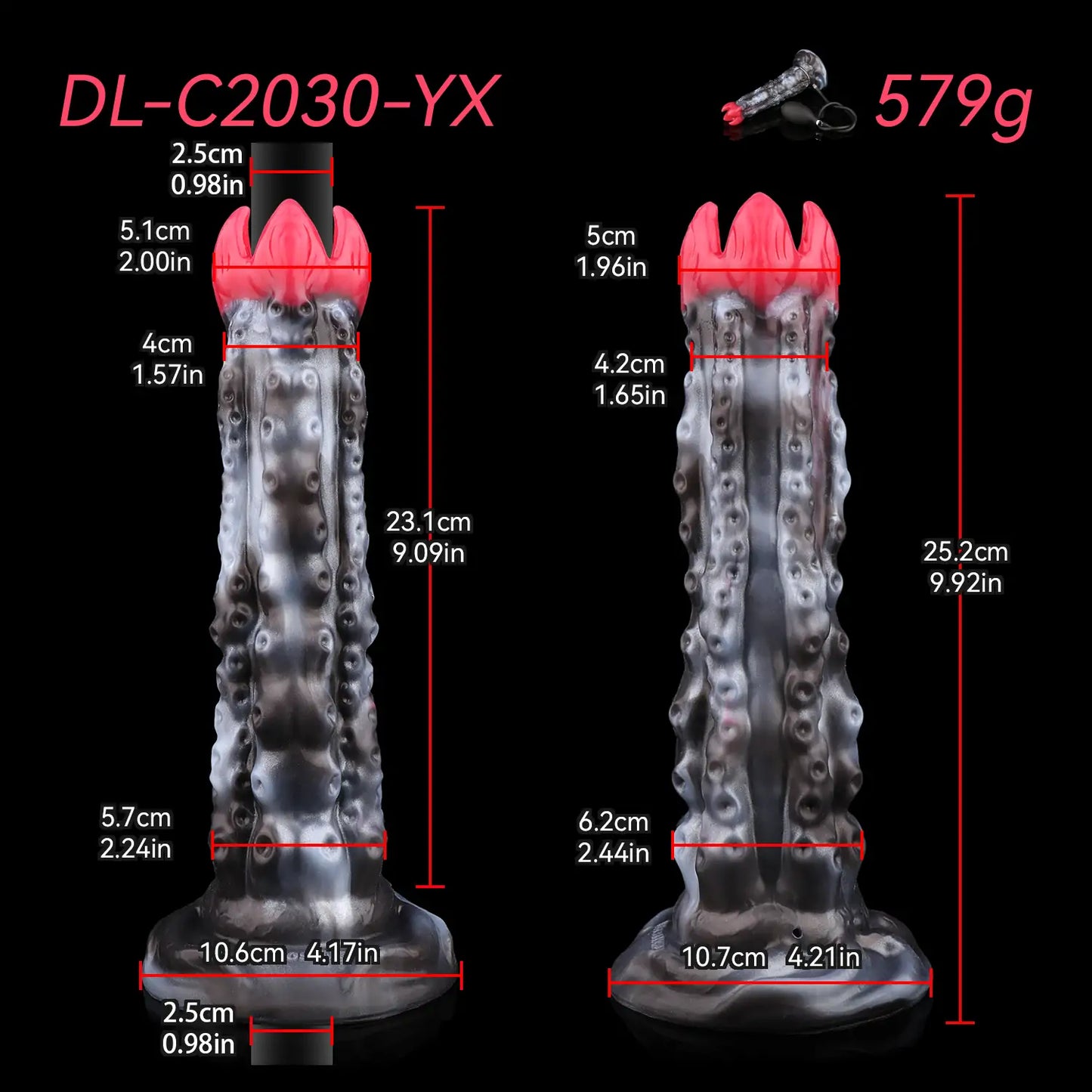 Multi-Clawed Beast Ovipositor Fantasy Dildo