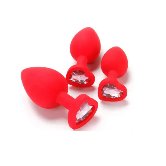 Candy Heart Butt Plug 3 Size