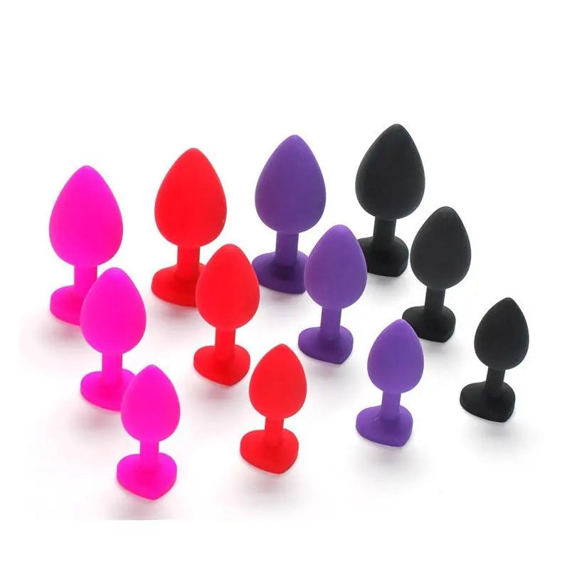 Plug anal en forme de cur bonbon, 3 tailles anesidora Plug anal en forme de cur bonbon, 3 tailles anesidora