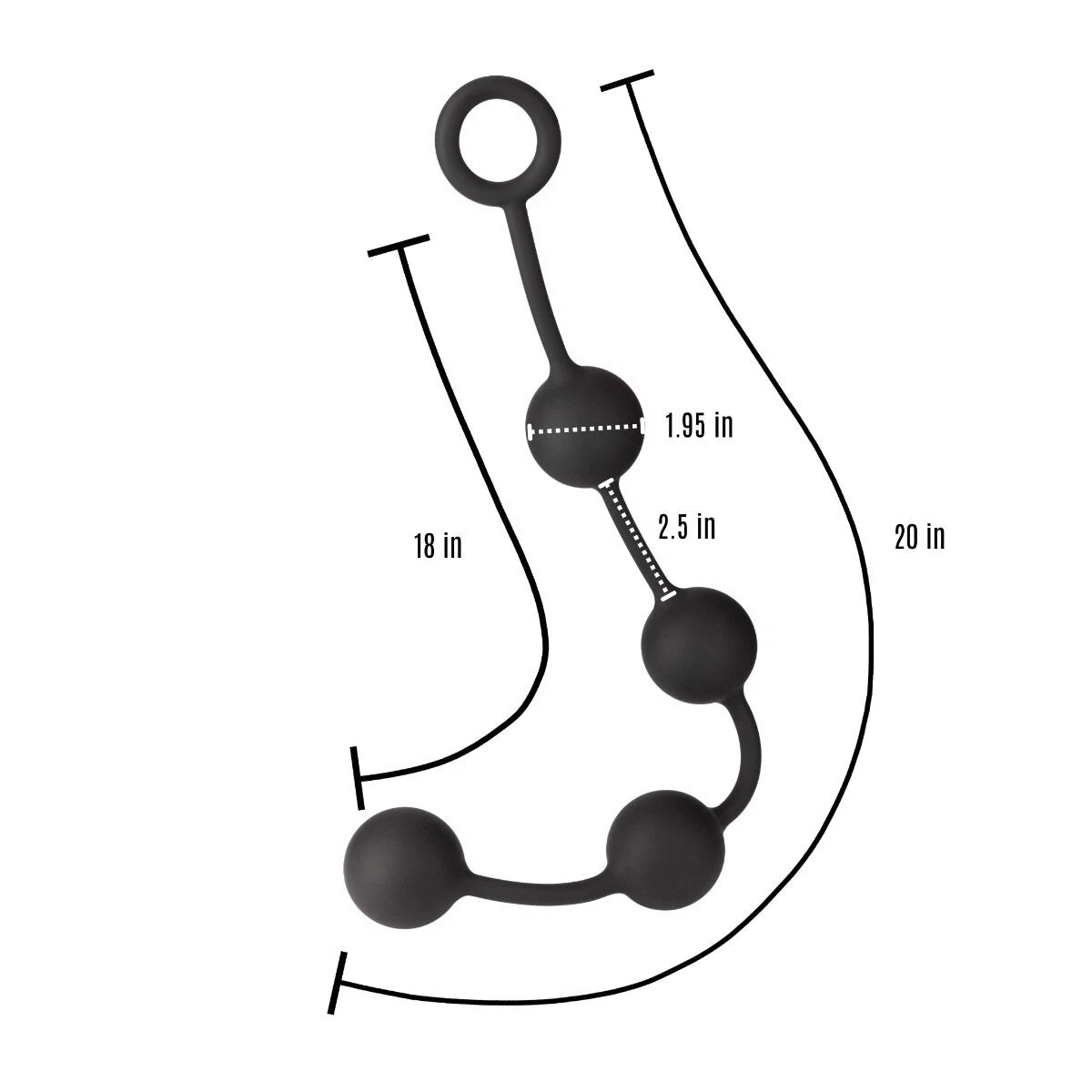 Cannonballs Large Silicone Anal Beads