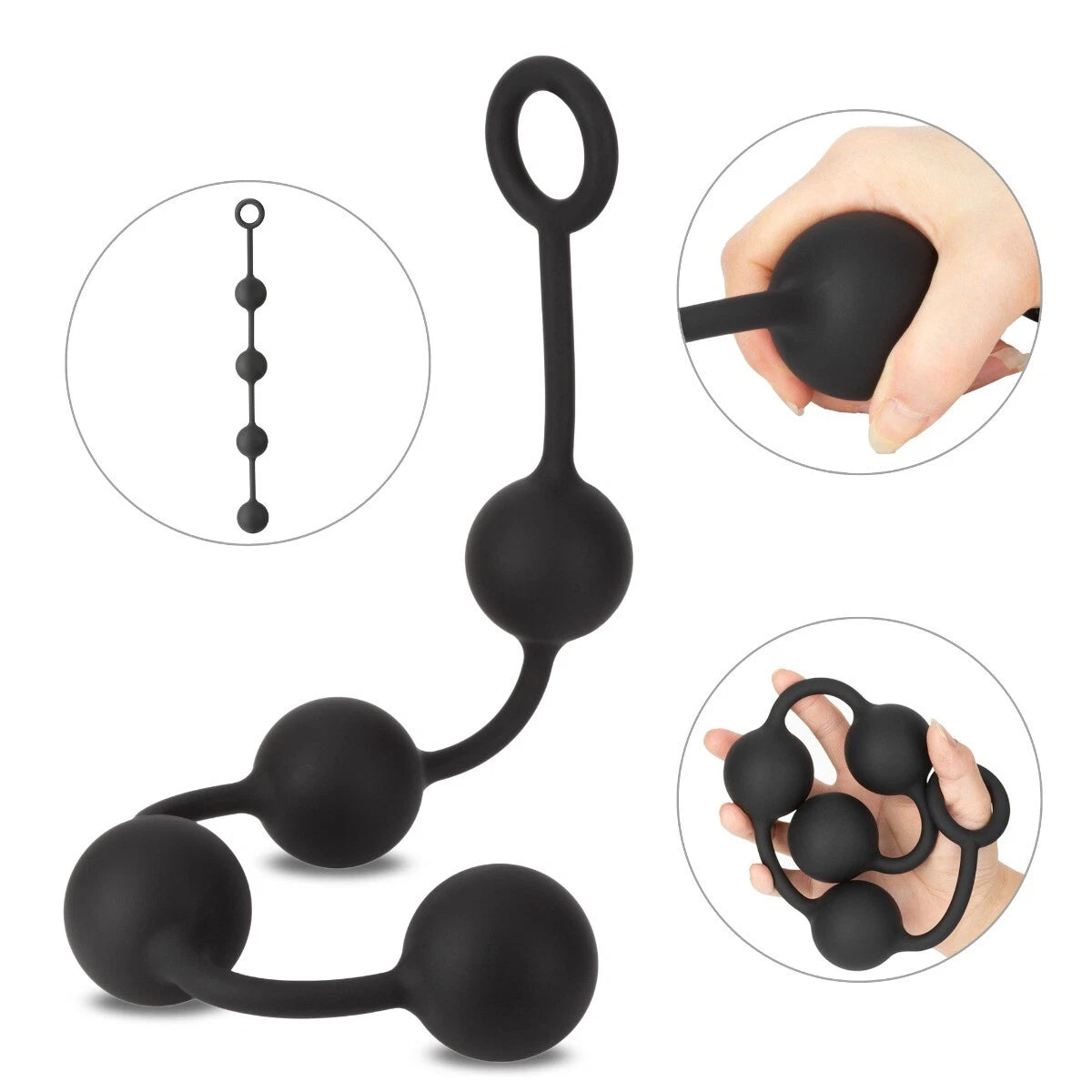 Cannonballs Large Silicone Anal Beads