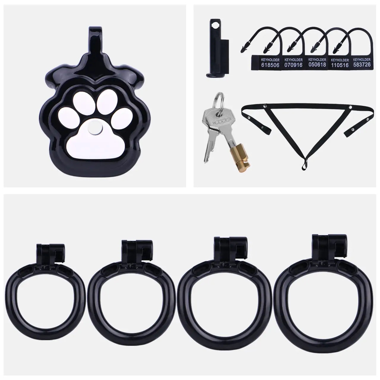 Cat Paw Resin Male Chastity Cage