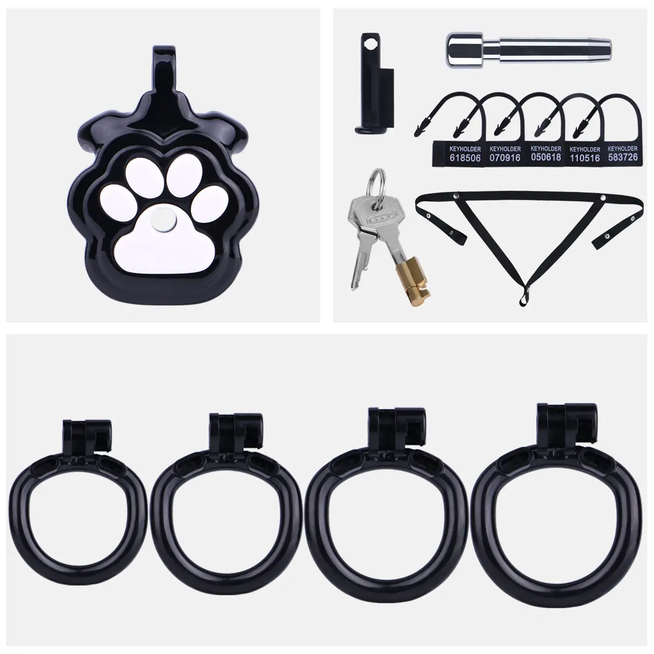 Cat Paw Resin Male Chastity Cage