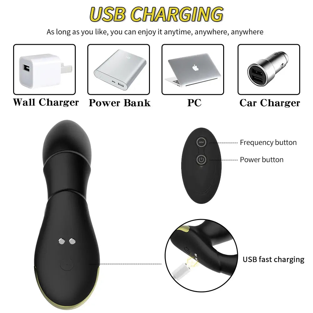 Champ Rechargeable Remote Control Thrusting Prostate Massager