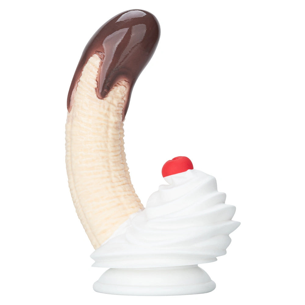 Chocolate Banana Split Suction Cup Dildo 3 Size