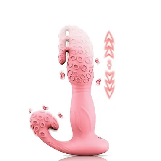 Christmas Hat Octopus Thrusting G-Spot Vibrator