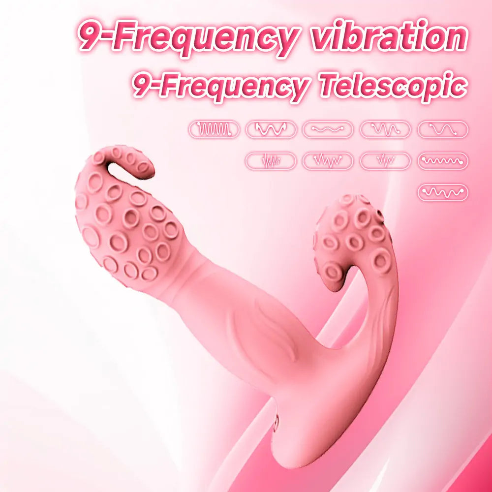 Christmas Hat Octopus Thrusting G-Spot Vibrator