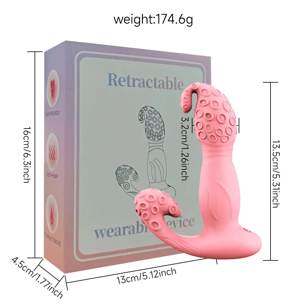 Christmas Hat Octopus Thrusting G-Spot Vibrator