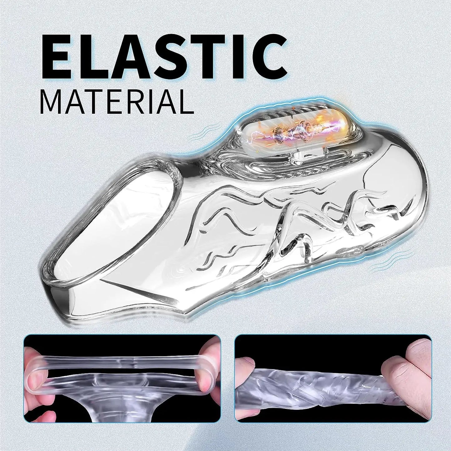 Clear Cock Ring Enhancer Sleeve