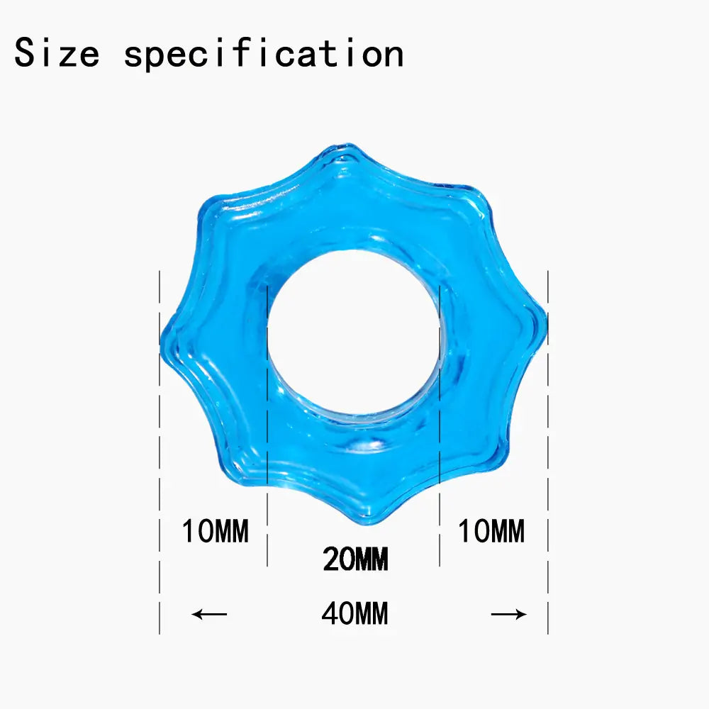 Clear Cock Ring Trio Set