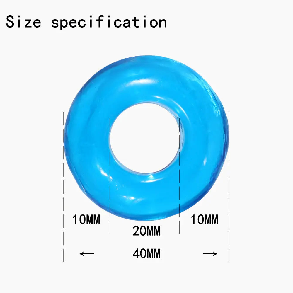 Clear Cock Ring Trio Set