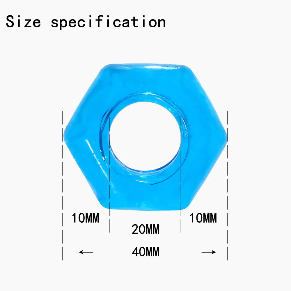 Clear Cock Ring Trio Set