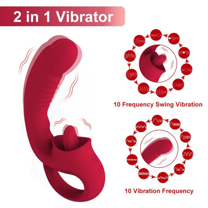 Clitoris Monster - Insertable Tongue Vibrator