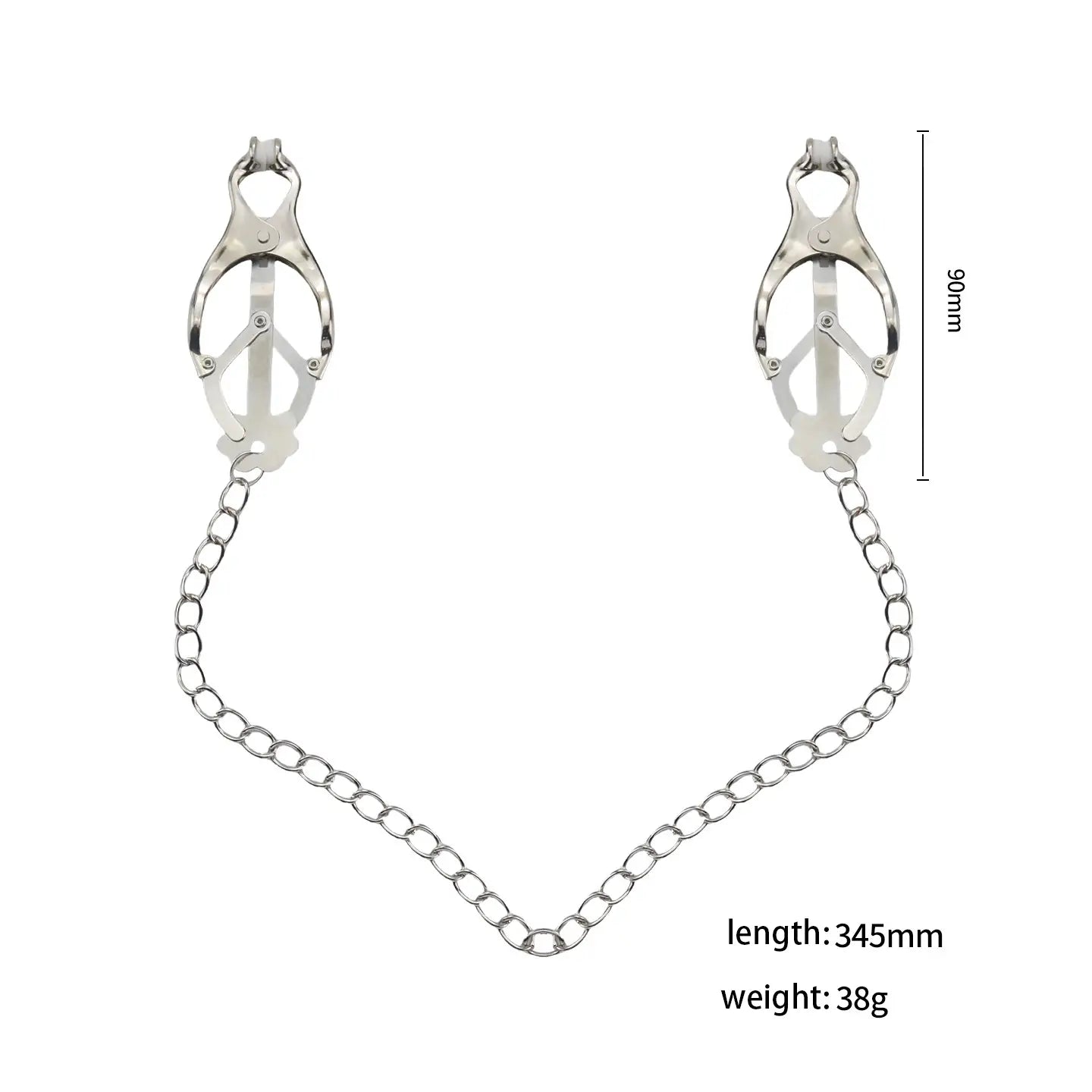 Clover Nipple Clamp with Chain