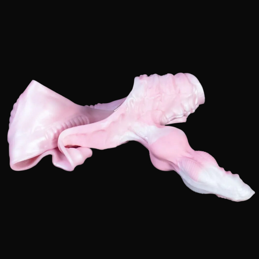 Cool Dog - Pink Dog Knot Dildo Panties - Wearable Silicone Thong