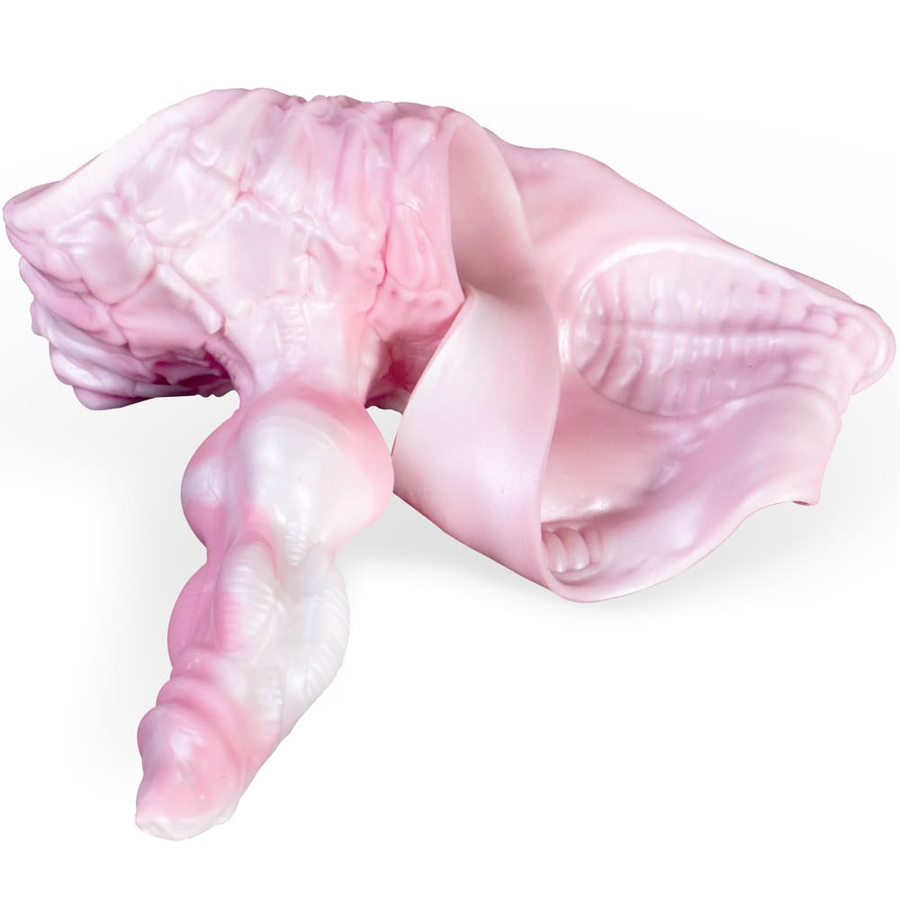 Cool Dog - Pink Dog Knot Dildo Panties - Wearable Silicone Thong