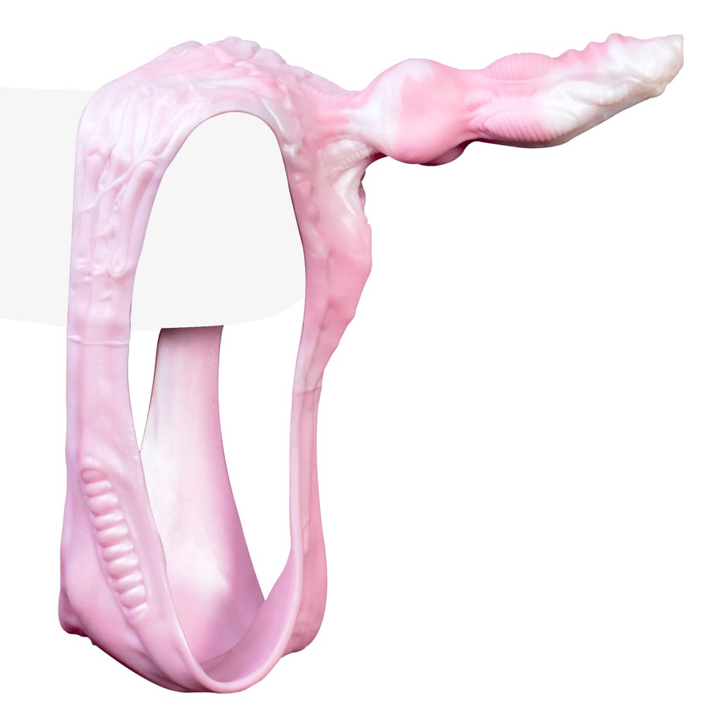 Cool Dog - Pink Dog Knot Dildo Panties - Wearable Silicone Thong