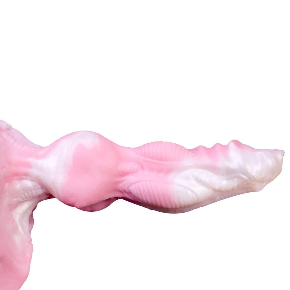 Cool Dog - Pink Dog Knot Dildo Panties - Wearable Silicone Thong