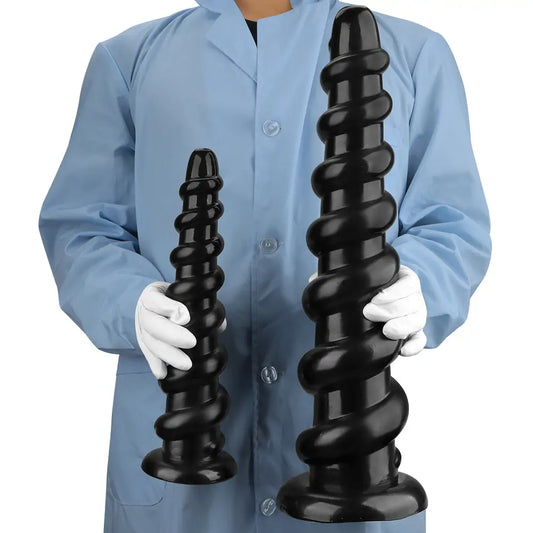 Corkscrew Dildo - Spiral Fantasy Toy 5 Size