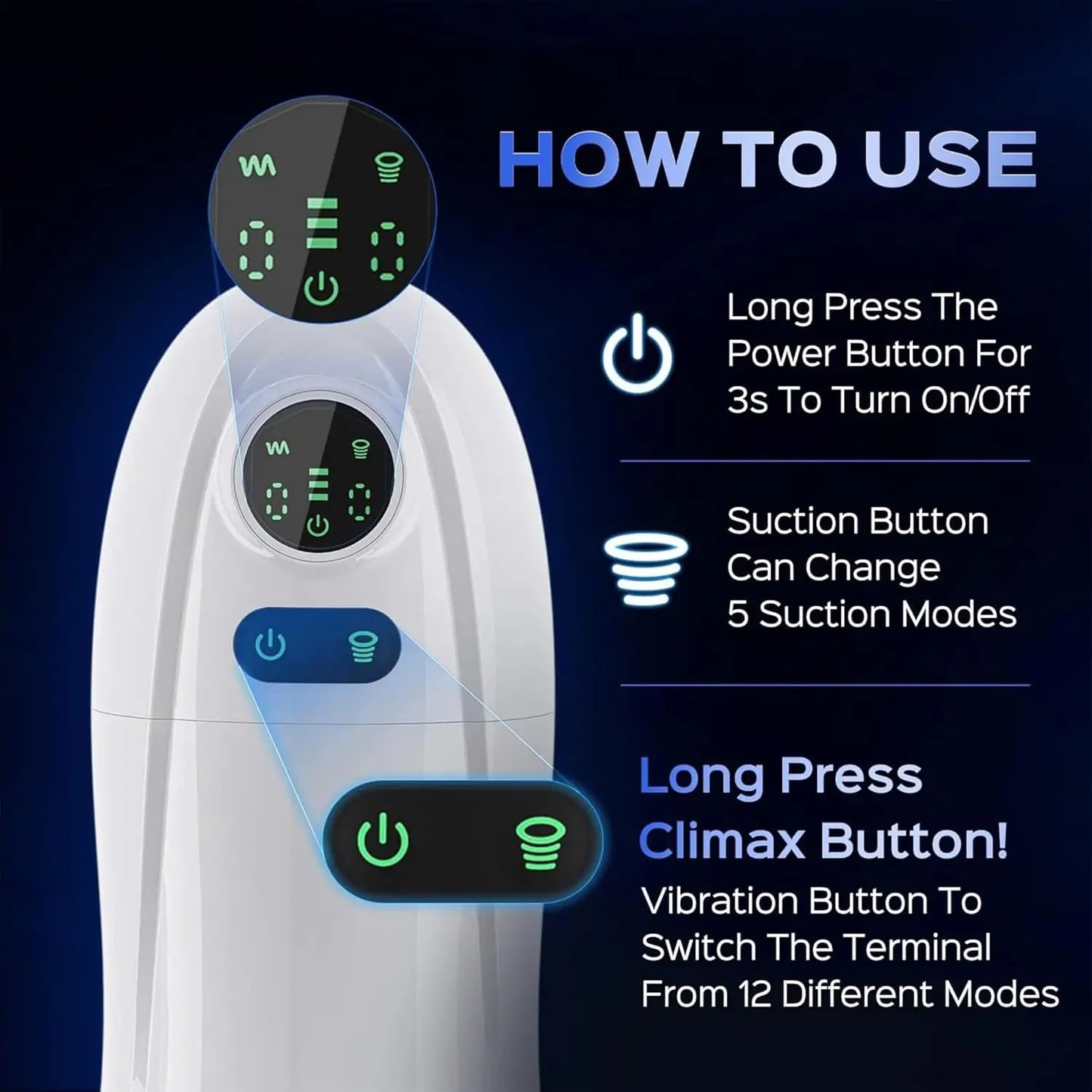Cosara Flesh Vibrating Automatic Masturbators