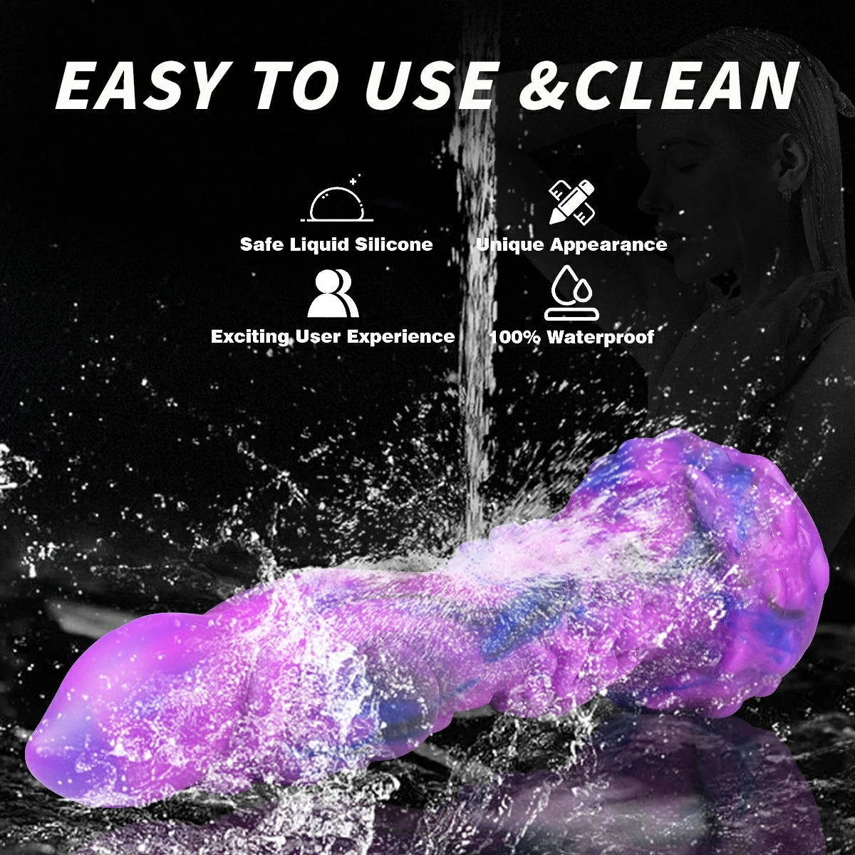 Cosmic Alien Thrusting Vibrator Dildo 9.4 Inches