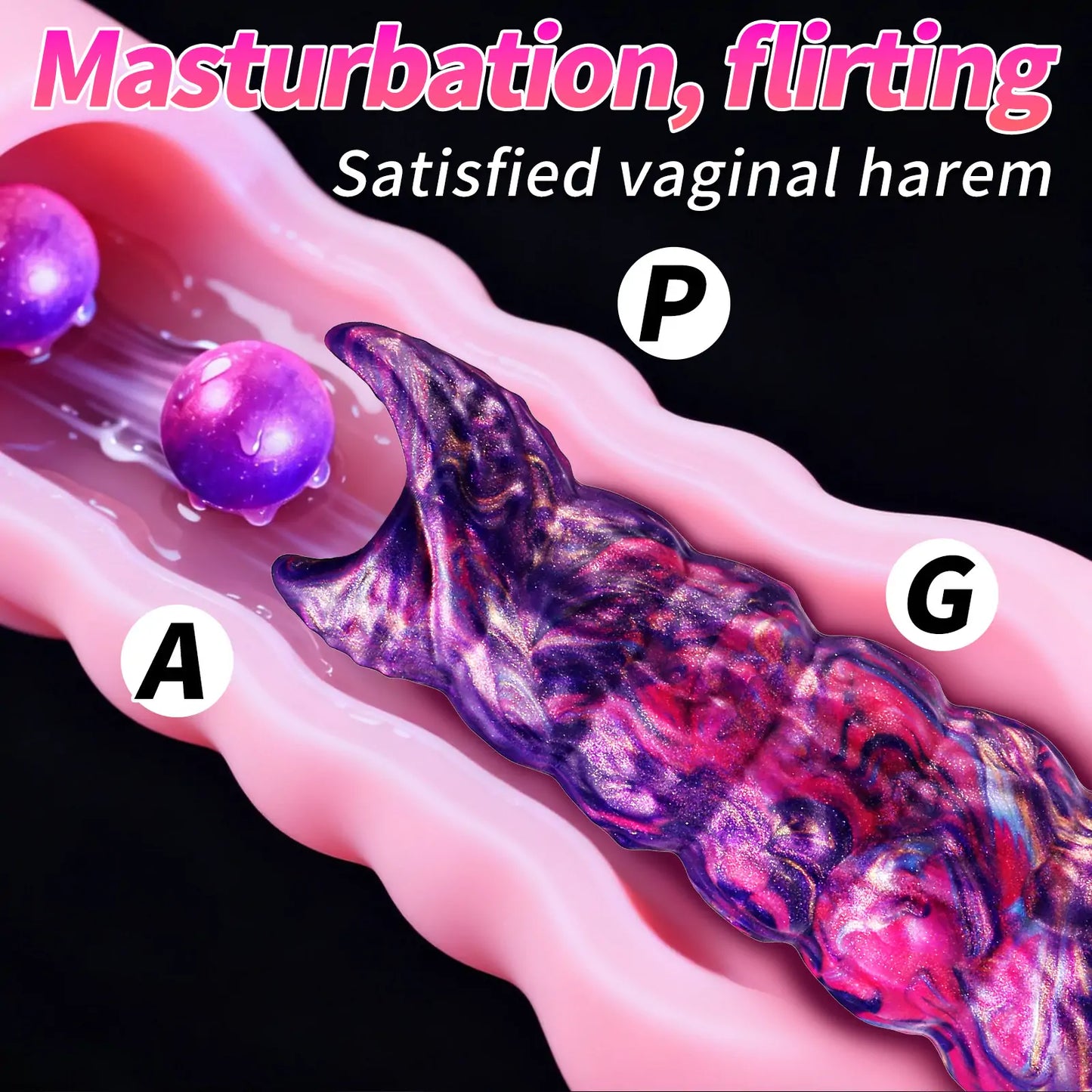 Cosmic Monster Fantasy Ovipositor Dildo 8.2 Inches