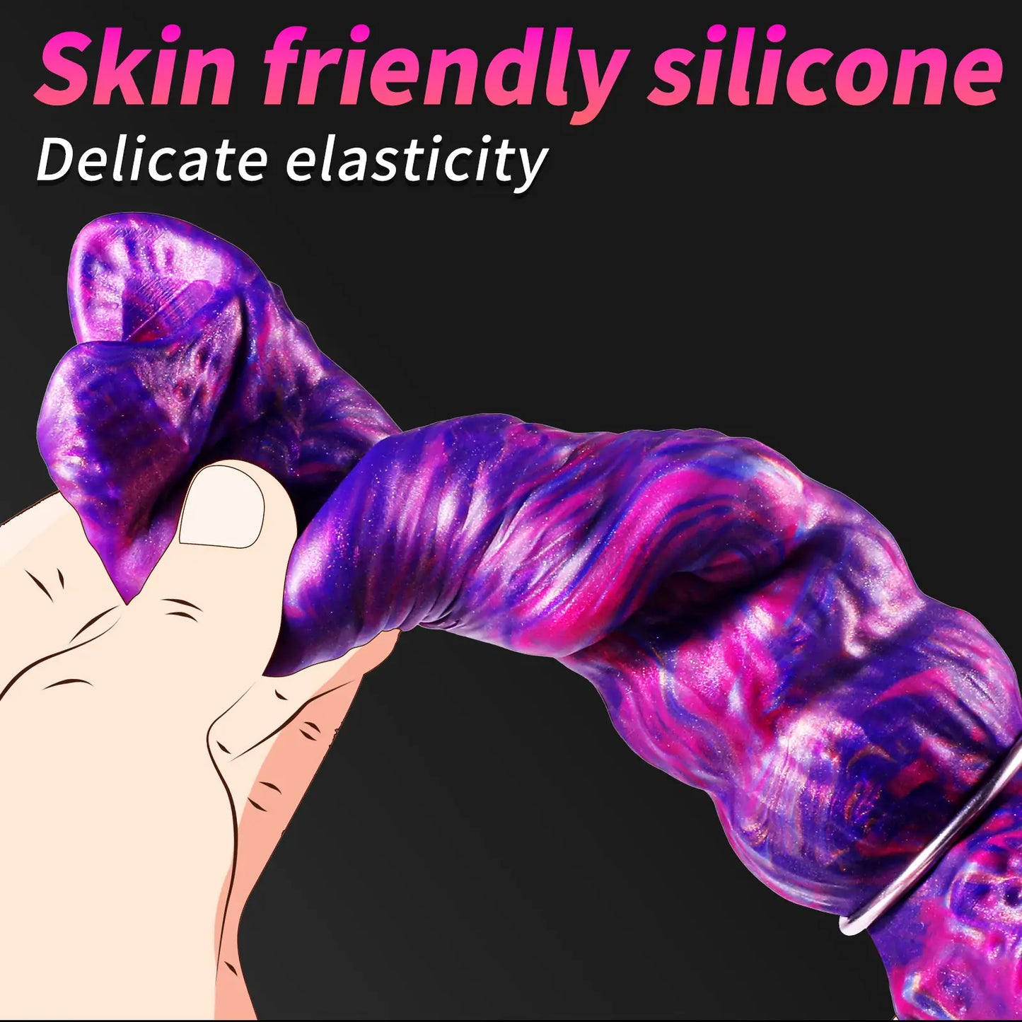 Cosmic Monster Fantasy Ovipositor Dildo 8.2 Inches