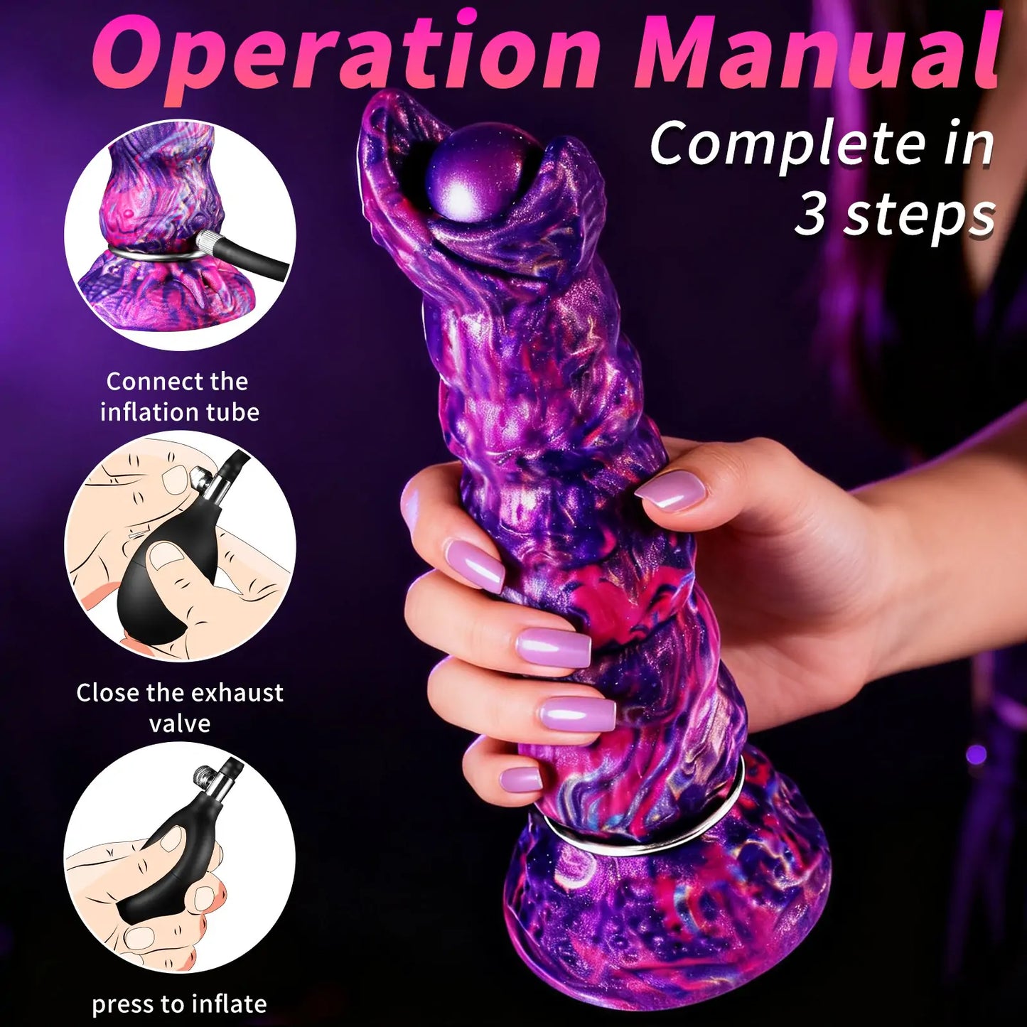 Cosmic Monster Fantasy Ovipositor Dildo 8.2 Inches