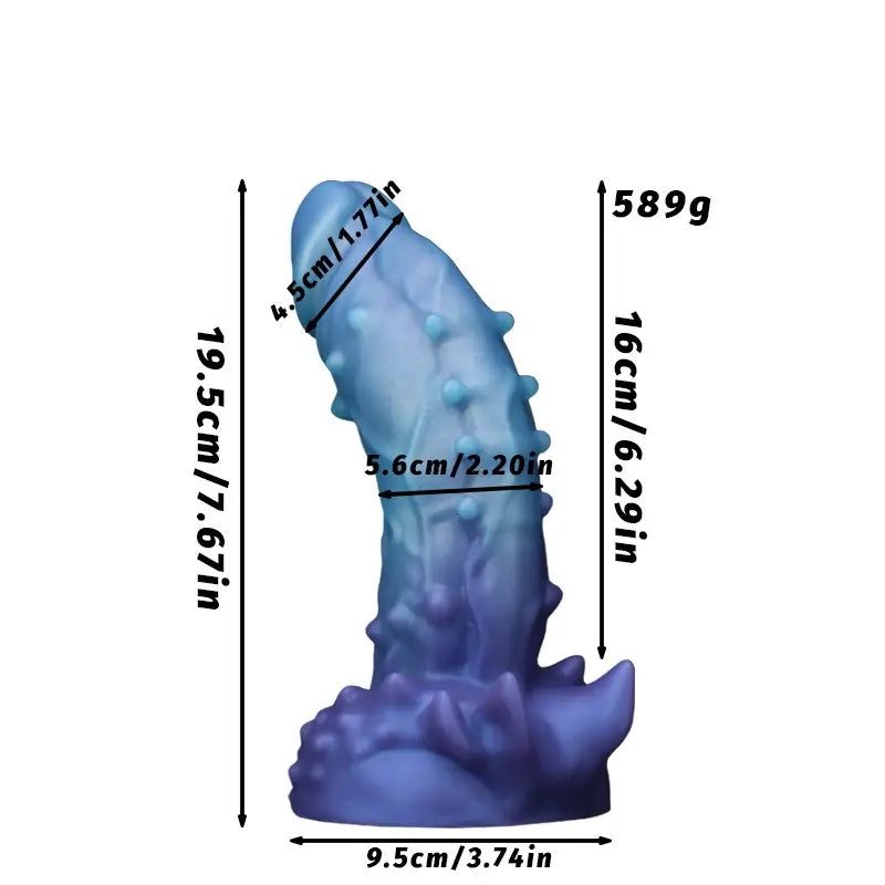 Cosmic Spiked Fantasy Dildo 8 Inches