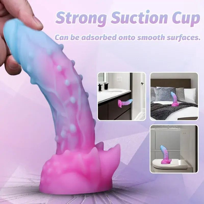 Cosmic Spiked Fantasy Dildo 8 Inches