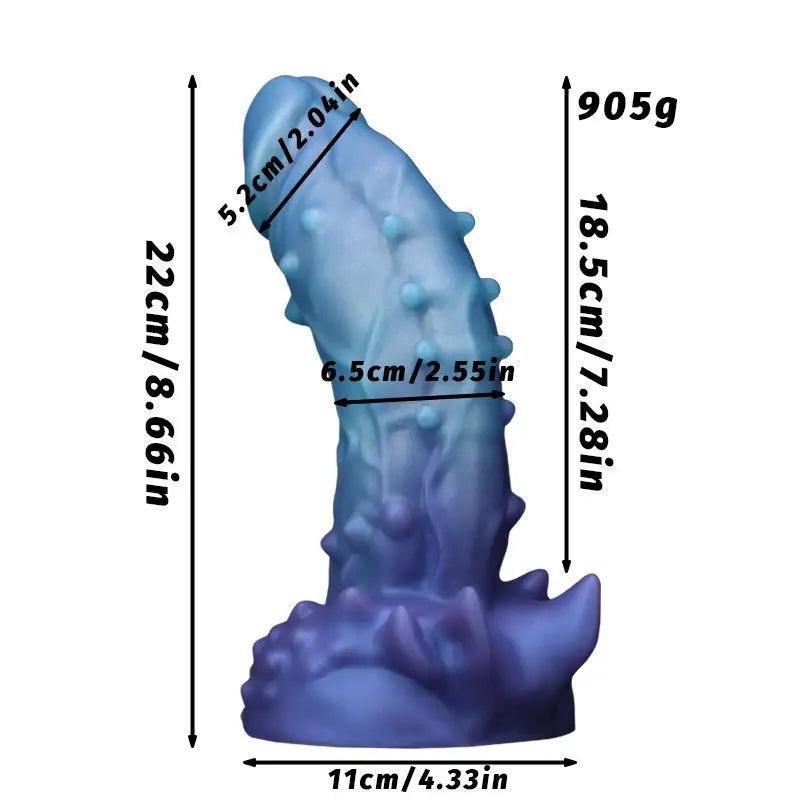 Cosmic Spiked Fantasy Dildo 8 Inches