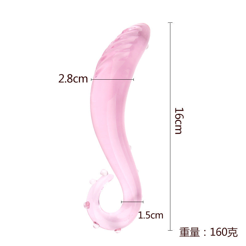 Crystal Curved G-Spot Dildo Stick